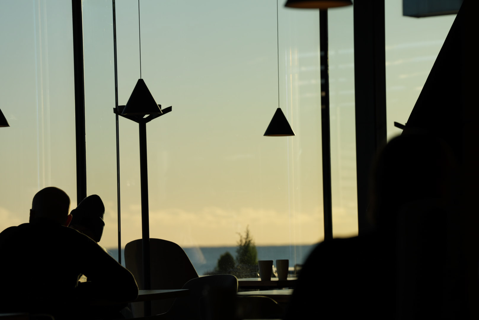 レストランからの夕焼け