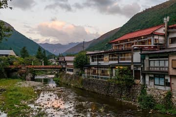 洞川温泉の町並み