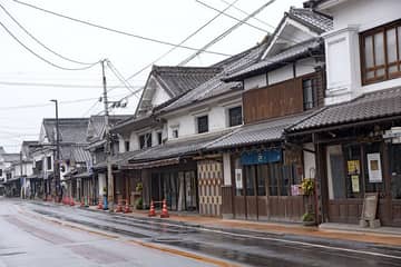 筑後吉井の白壁の町並み